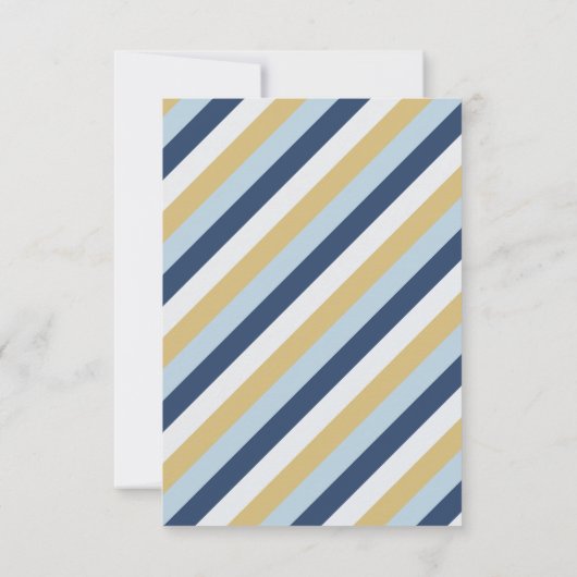 Invitation Étoile de David | Dîner Hanoukka bleu et or (Dos)