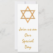 Invitation Étoile de David  Mariage juif (Devant)