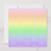 Invitation Étoile de David Pastel Ombre Carré Bat mitzvah (Dos)