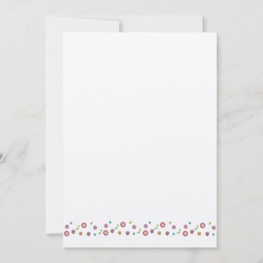 Invitation Étoile de David Tan de fleur d'invitation de bat (Dos)