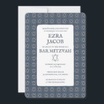 Invitation Étoile de David Tiles Custom Bar Mitzvah B'nai Bat<br><div class="desc">Carte parfaite pour annoncer une bar mitzvah, bat mitzvah ou autre célébration juive ! L'art fait main pour vous ! ENTIÈREMENT PERSONNALISABLE ! Cliquez sur "Personnaliser" ci-dessus pour modifier le texte. Cliquez sur "modifier à l'aide de l'outil de conception" pour ajuster les polices, les couleurs et les placements et pour...</div>