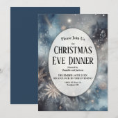 Invitation Étoile de la Nuit de Noël de l'Hiver Céleste (Devant / Derrière)