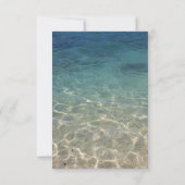 Invitation Étoile de mer élégante et mariage bleu plage pot M (Dos)