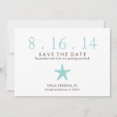 Invitation Étoile de mer mint mariage à retenir (Devant)