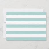 Invitation Étoile de mer mint mariage à retenir (Dos)