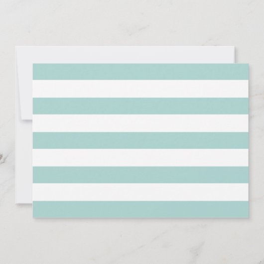 Invitation Étoile de mer mint mariage à retenir (Dos)