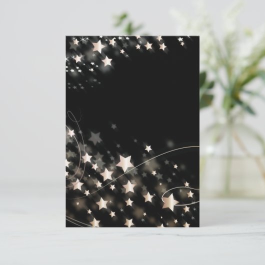 Invitation Étoile de Noël (Debout devant)