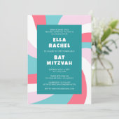 Invitation Étoile de tournage moderne de David Bat mitzvah de (Debout devant)