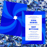 Invitation Étoile de tournage moderne de David Bat mitzvah de<br><div class="desc">Carte parfaite pour annoncer un bat mitzvah, bar mitzvah ou une autre célébration juive ! La main a fait de l'art pour vous. ENTIÈREMENT PERSONNALISABLE ! Cliquez sur "Personnaliser" ci-dessus pour modifier le texte. Cliquez sur "modifier à l'aide de l'outil de conception" pour ajuster les polices, les couleurs et les...</div>