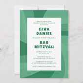 Invitation Étoile de tournage moderne de David Bat mitzvah de (Devant)