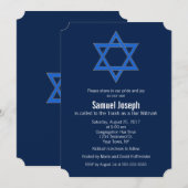 Invitation Étoile d'or bleue de la Royal Navy David Bar Mitzv (Devant / Derrière)