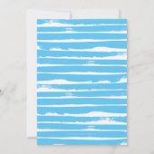 Invitation ETOILE D'OR DAVID bar mitzvah moderne simple bleu (Dos)