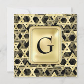 Invitation Étoile d'or de David (Dos)