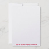 Invitation étoile du drapeau américain (Dos)