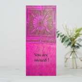 Invitation ÉTOILE DU MATIN, violet rose antique (Debout devant)