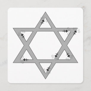 Invitation étoile élégante de david