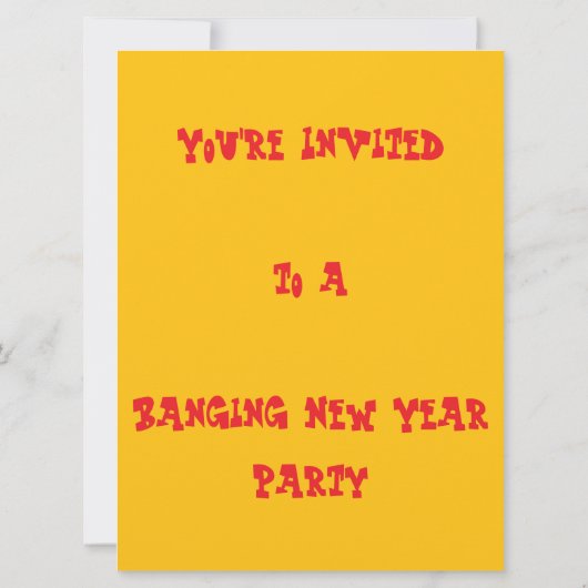 Invitation Étoile explosive (Dos)