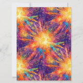 Invitation Étoile explosive (Devant)