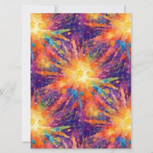 Invitation Étoile explosive (Devant)