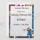 Invitation Étoile Hip hop (Dos)