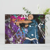 Invitation Étoile Hip hop (Debout devant)