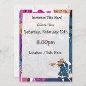 Invitation Étoile Hip hop (Dos)