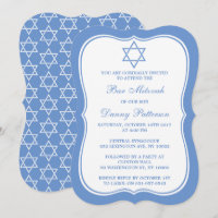 Étoile Juive Bleue Chic Et Blanc De David Bar Mitz