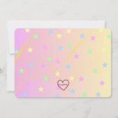 Invitation Étoile KPOP Fête Anniversaire (Dos)
