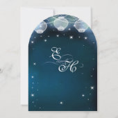 Invitation Étoile Mariage en papier du soir Lantern Garland L (Dos)