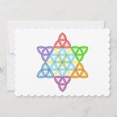 Invitation Étoile Sacrée - Étoile De Vie, 02/3D-CF. (Devant)