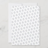 Invitation Étoile simple de David Custom B'nai Bat Bar Mitzva (Dos)