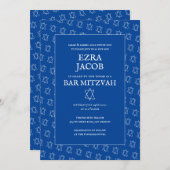 Invitation Étoile simple de David Custom B'nai Bat Bar Mitzva (Devant / Derrière)