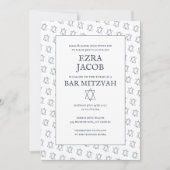 Invitation Étoile simple de David Custom B'nai Bat Bar Mitzva (Devant)