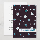 Invitation Étoiles (Devant / Derrière)
