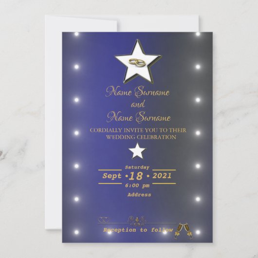 Invitation Étoiles (Devant)