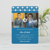 Invitation Étoiles Bleues Modernes De David Boy Bar Mitzvah 2 (Debout devant)