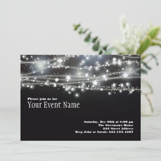 Invitation Étoiles Brillantes (Debout devant)