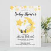 Invitation Étoiles célestes et Baby shower d'agneau Invitatio (Debout devant)