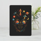 Invitation Étoiles dans mes yeux Psychedelic Space Sci-Fi & C (Debout devant)