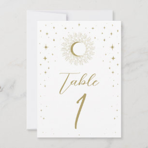 Invitation Étoiles de Blanc Or Soleil Céleste en Éclats Numér