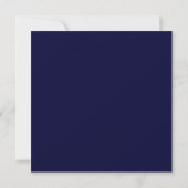 Invitation Étoiles de denim bleu pour bébé garçon (Dos)