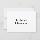 Invitation Étoiles de framboise (Dos)