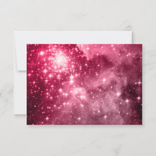 Invitation Étoiles de framboise