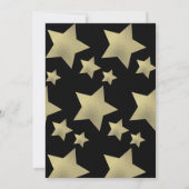 Invitation Étoiles de la célébration de la graduation Script  (Dos)