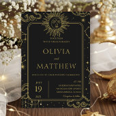 Invitation Étoiles de la Lune mystique céleste Mariage Galaxi