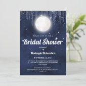 Invitation Étoiles de lune et Fête des mariées de voyants à c (Debout devant)