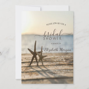 Invitation Étoiles de mer Fête de mariage sur la plage 