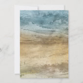 Invitation Étoiles de mer Lumineuses de Plage Tropicale Rusti (Dos)