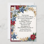 Invitation Étoiles de Noël colorées (Devant)