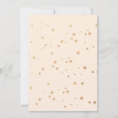 Invitation Étoiles de Parties scintillant de Baby shower d'ou (Dos)